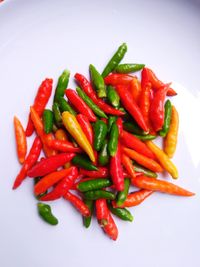 Close-up of red chili peppers