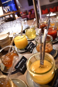 Close-up of drink on table