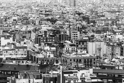 High angle view of townscape