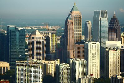 Skyscrapers in a city