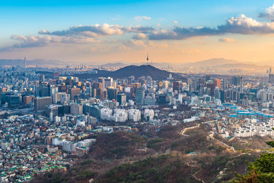 Cityscape against sky