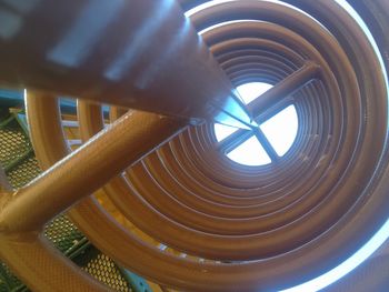 Close-up of spiral staircase