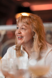 Portrait of smiling young woman