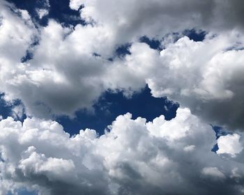 Low angle view of clouds in sky