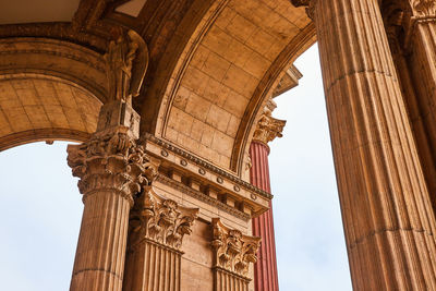 Low angle view of historical building