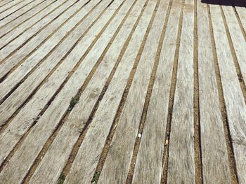 Full frame shot of boardwalk