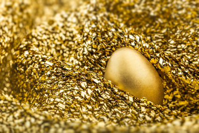 Close-up of golden egg