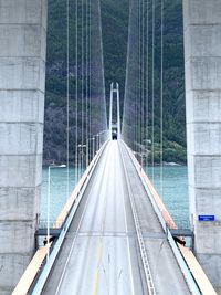 Bridge over road in city