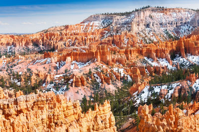 View of rock formations