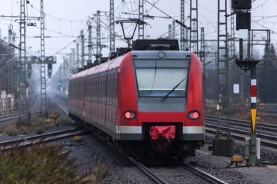 Train on railroad track