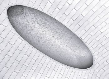 High angle view of spiral notebook