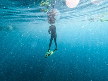 Full length of person swimming in sea