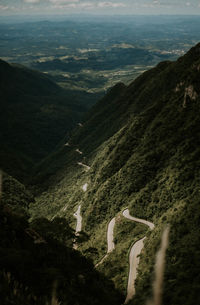 High angle view of valley