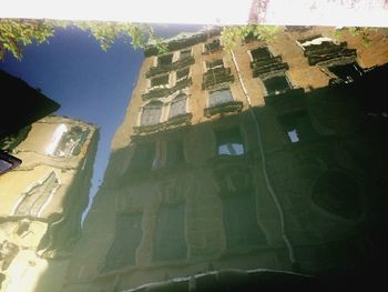 Low angle view of buildings in city
