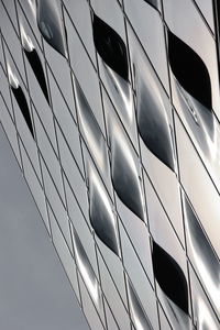 Low angle view of modern building against sky
