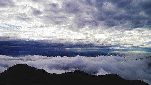 Low angle view of cloudscape against sky
