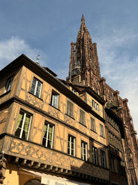 Low angle view of building against sky