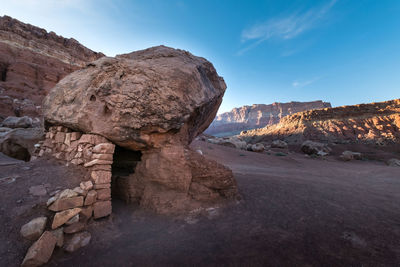 Rock formations in a desert