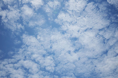 Low angle view of clouds in sky