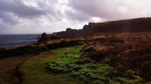 Scenic view of sea against sky