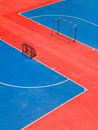 High angle view of playground 