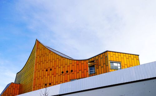 Low angle view of building against sky