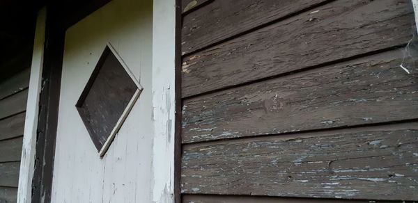 Low angle view of weathered building