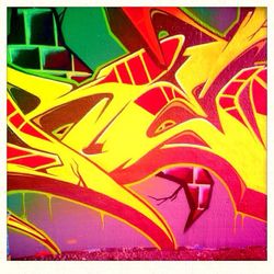 Full frame shot of colorful wall