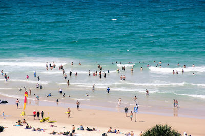 Group of people on beach