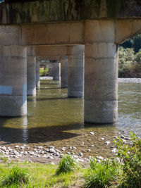 White bridge over river