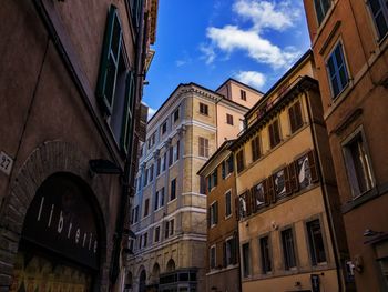 Low angle view of building against sky