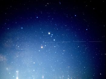 Low angle view of starry sky