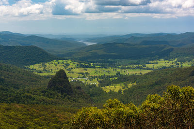 Scenic view of landscape against sky