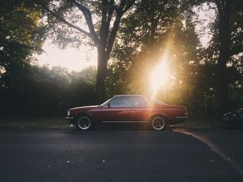 Car on road