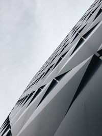 Low angle view of modern building against sky