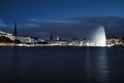 Binnenalster bei nacht