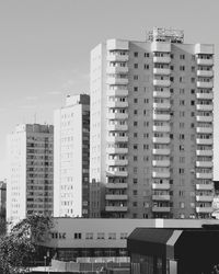 Low angle view of buildings against sky