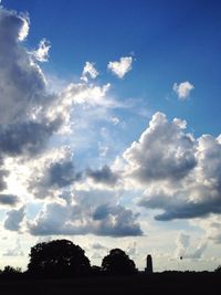 Scenic view of landscape against cloudy sky