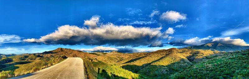 Panoramic view of landscape against sky