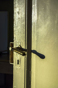 Close-up of electric lamp