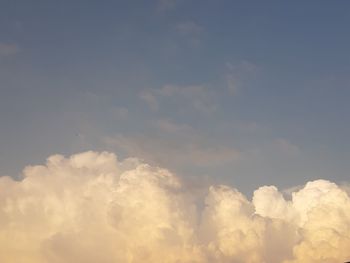 Low angle view of clouds in sky