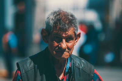 Close-up portrait of man outdoors