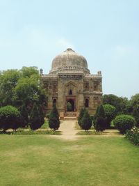 Low angle view of historical building