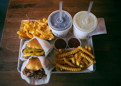 Close-up of served food