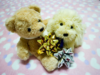 Close-up of stuffed toys