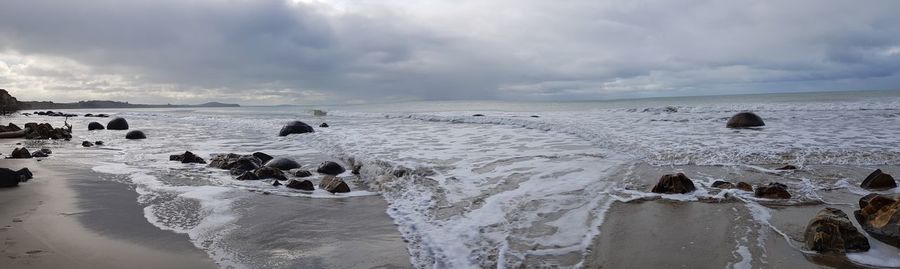 Panoramic view of sea against sky