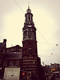 Low angle view of clock tower