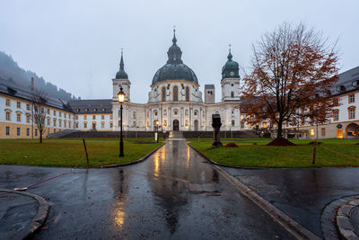 The baroque benedictine abbey of ettal, germany.