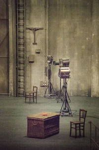 Empty seats in building