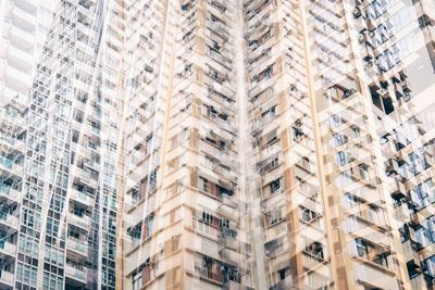 Low angle view of residential buildings in city